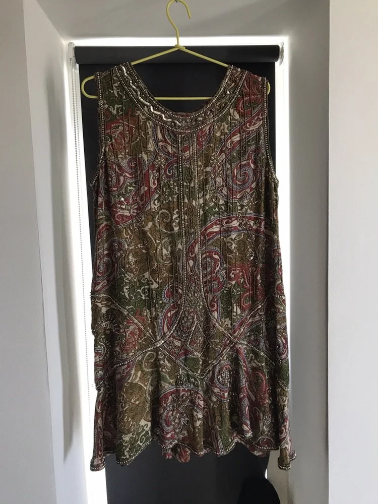 Pureheart Sequin Embellished Printed Dress