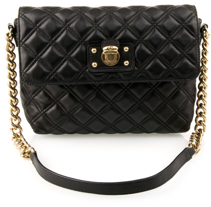 Marc Jacobs Quilted Shoulder Bag in Black Leather — UFO No More