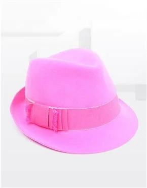 Philip Treacy Trilby Hat in Pink.jpg