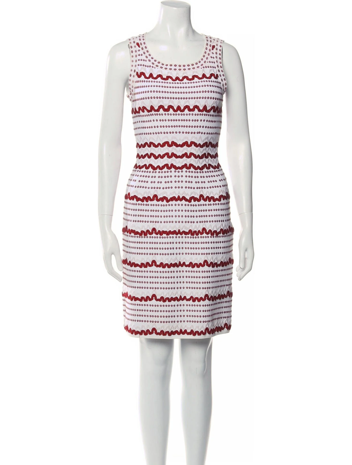 Alaïa Striped Flare Dress