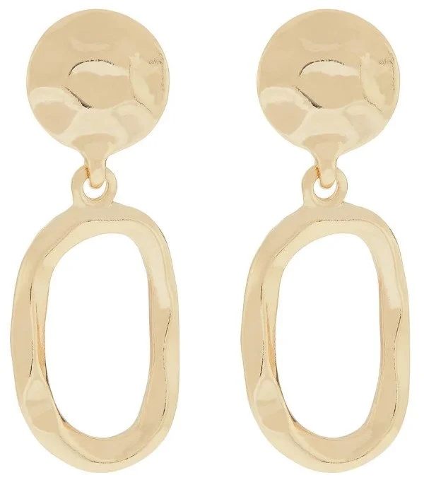 Accessorize Mini Hammered Doorknocker Hoop Earrings