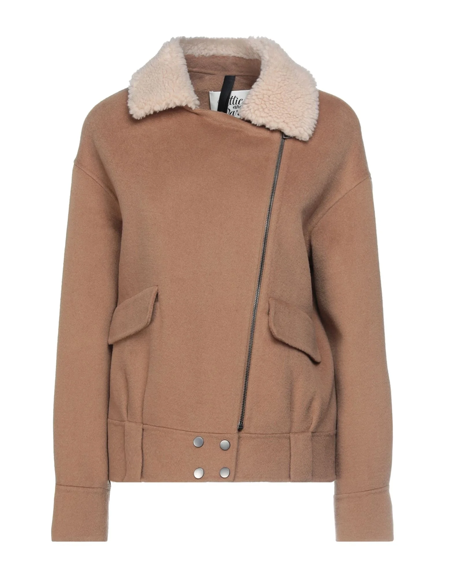 Attic and Barn Sherpa Jacket in Camel
