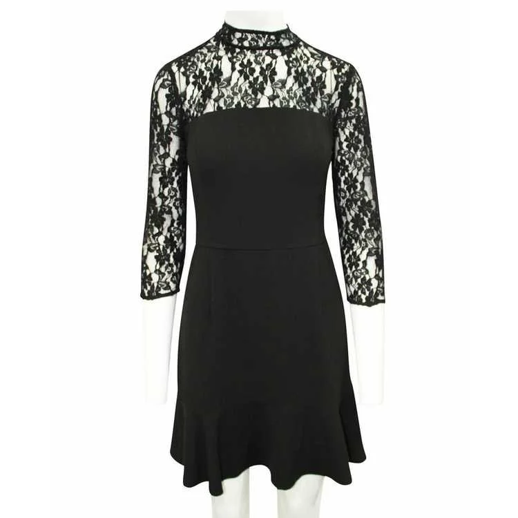 lace button dress Lace Midi Dress, Cream main image 0