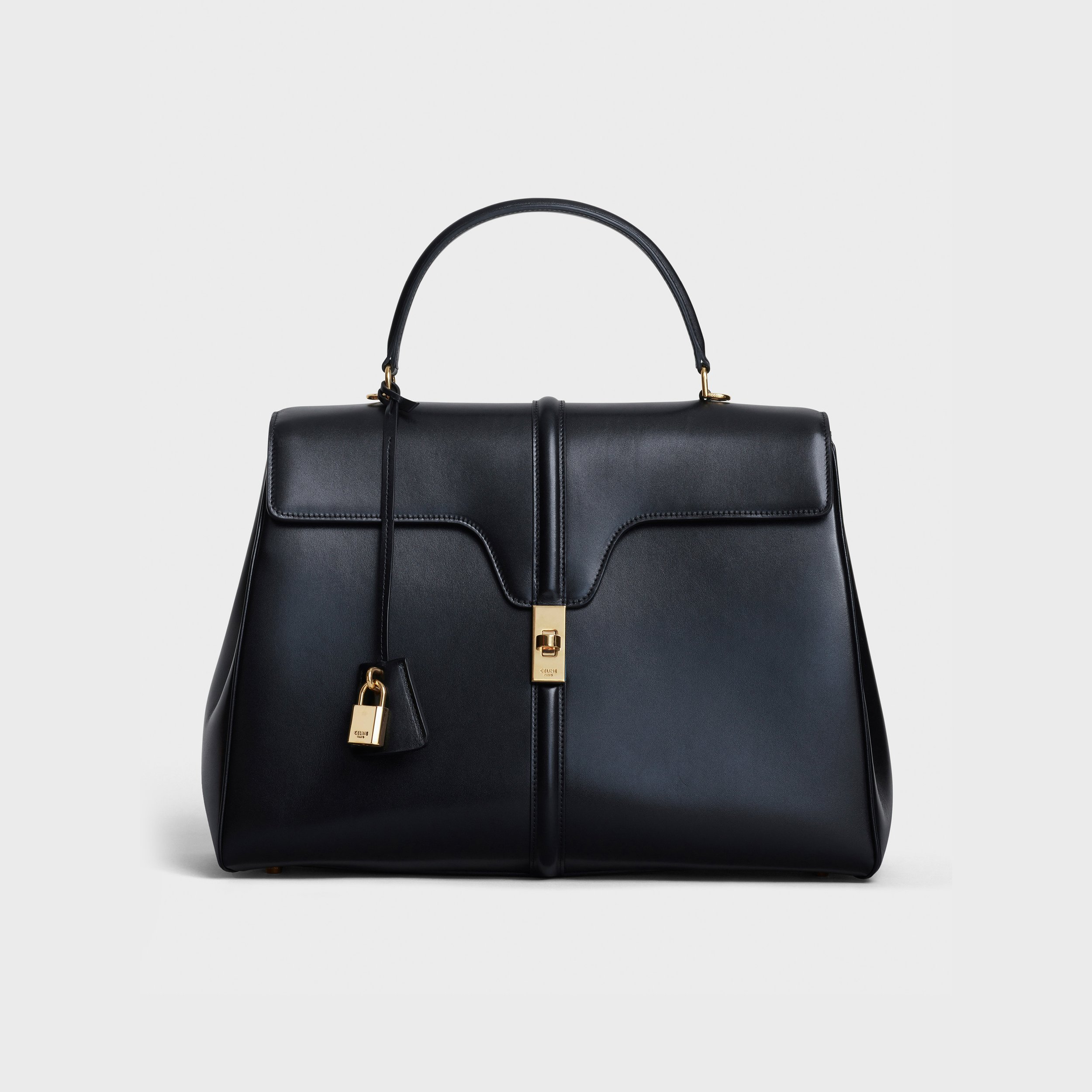 Céline Large 16 Bag in Black Satinated Calfskin Leather.jpg