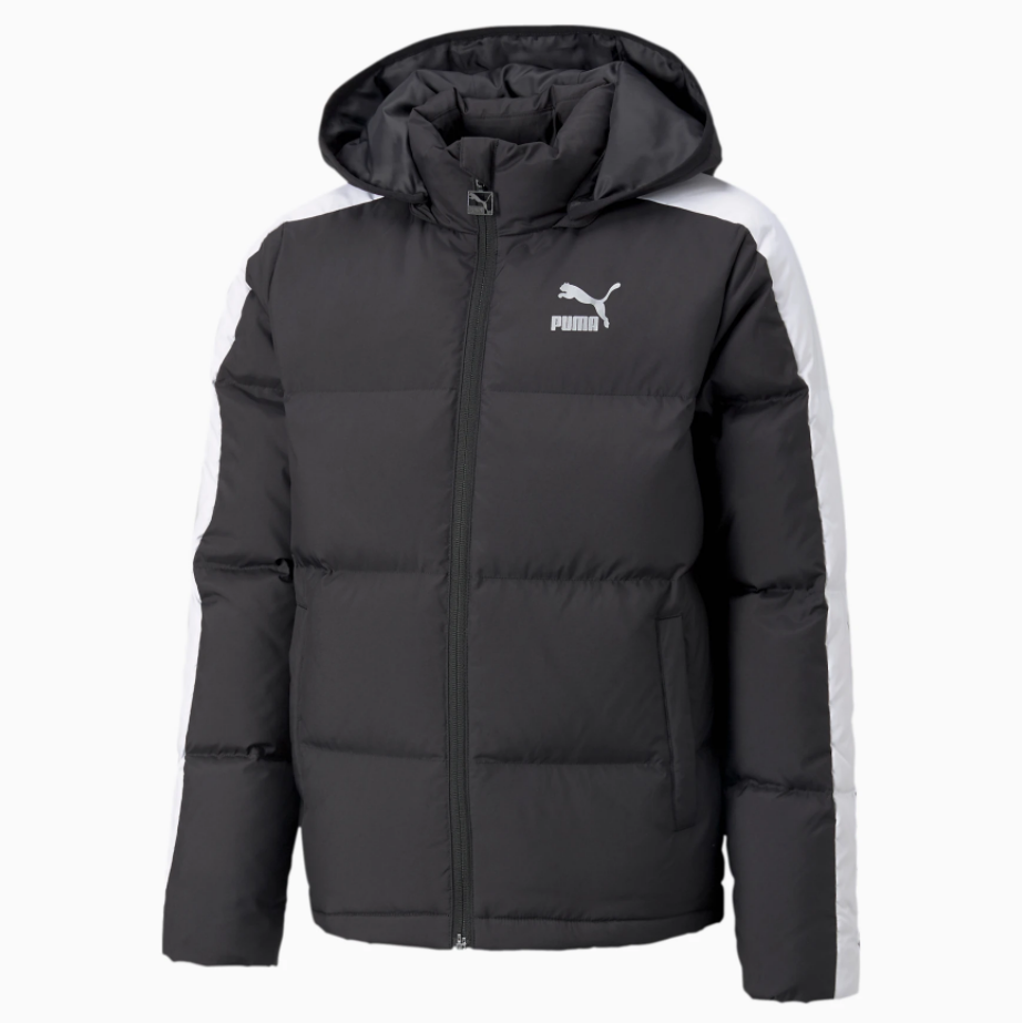 Puma T7 Youth Down Jacket in Black.png