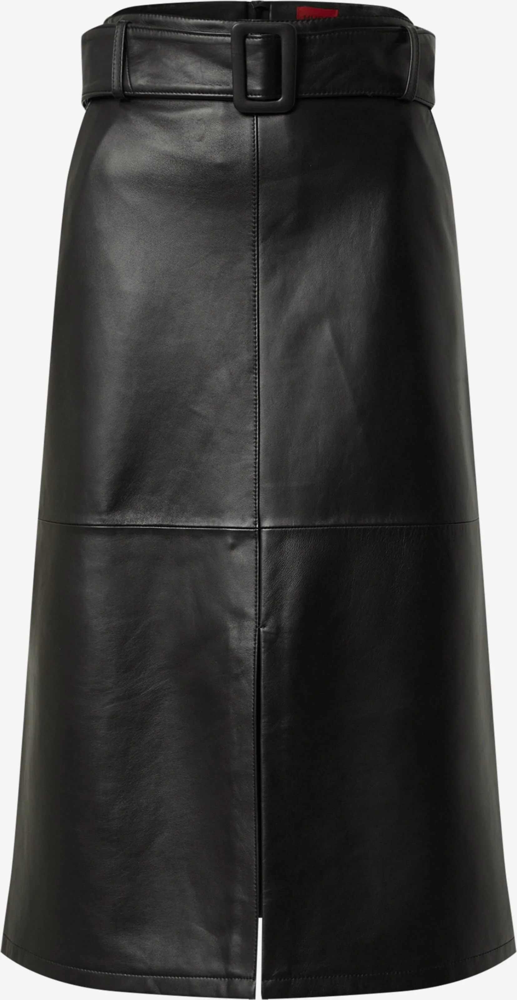 Hugo Boss Leshina Skirt in Black Leather