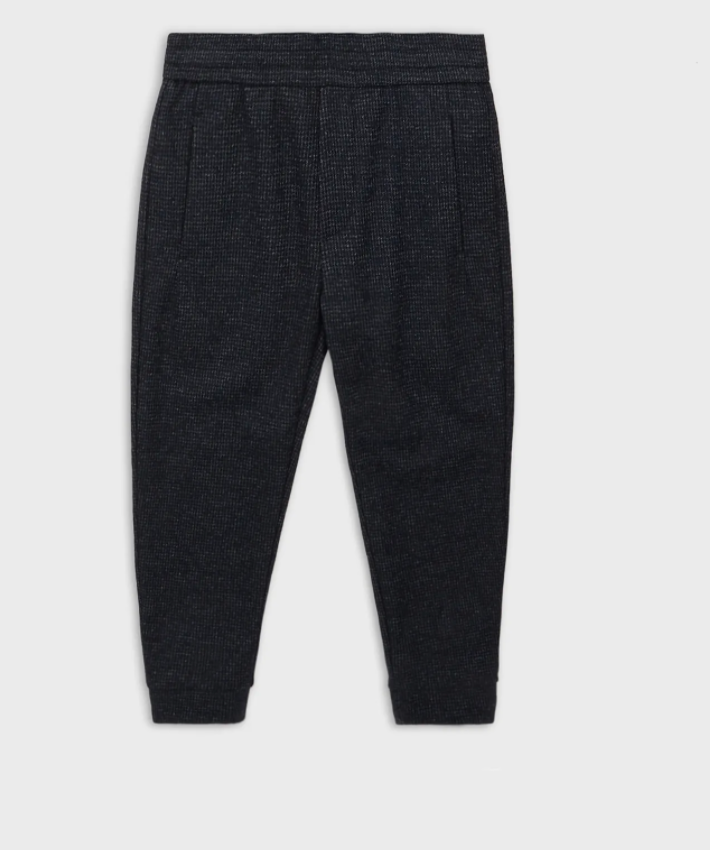 Emporio Armani Kids Micro-Houndstooth Motif Joggers