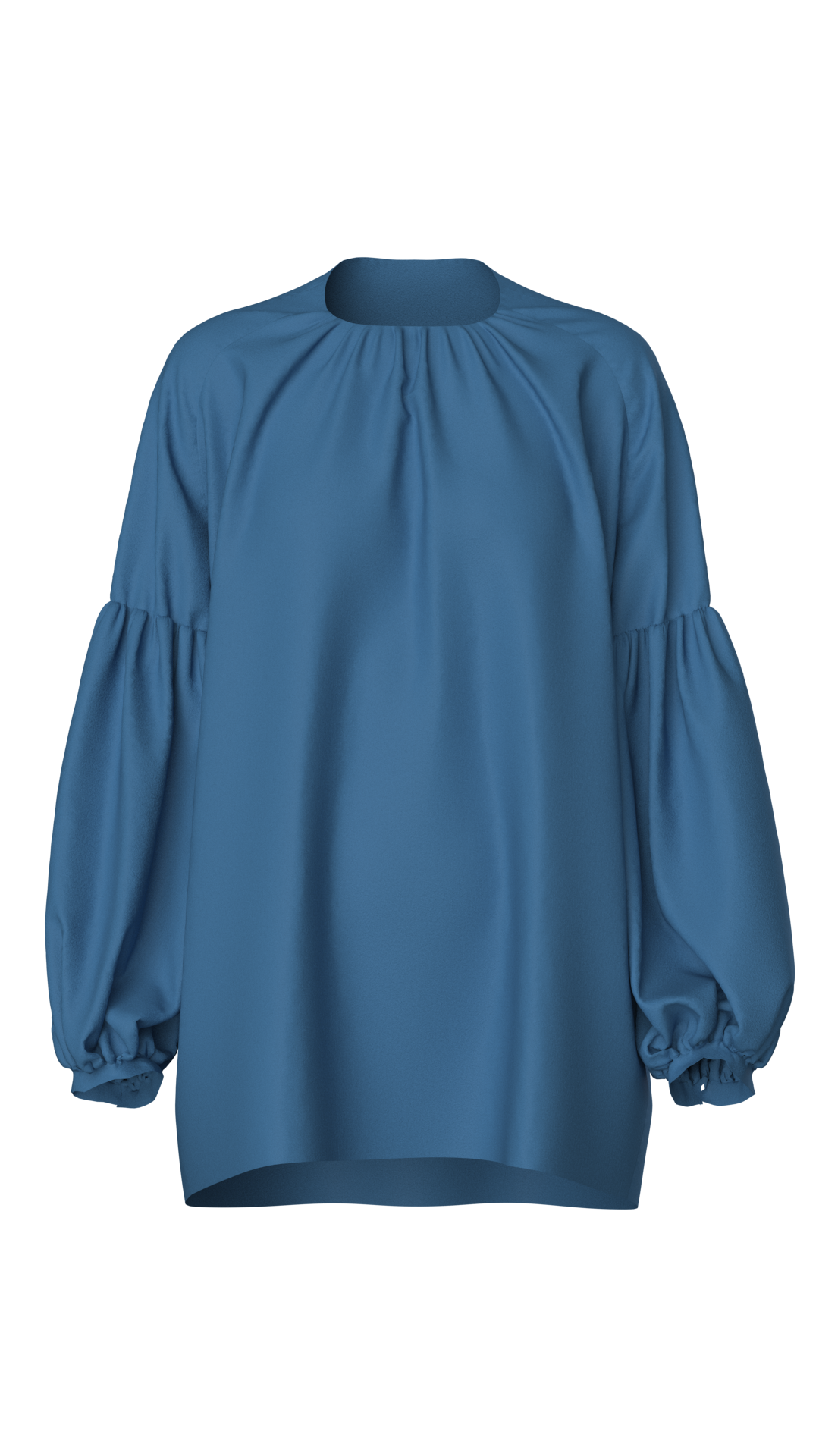 Pol Studio Cupro Gathered Shirt