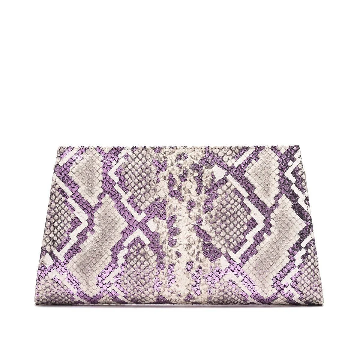 Magrit Mara Clutch in Red Croc Embossed