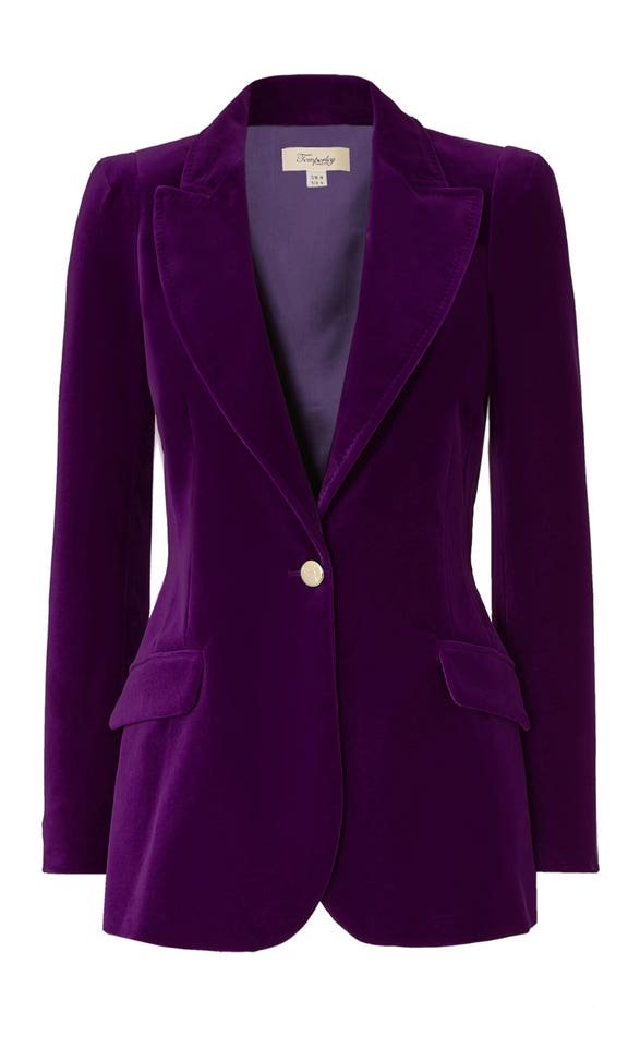 Temperley London Clove Velvet Jacket in Elderberry — UFO No More