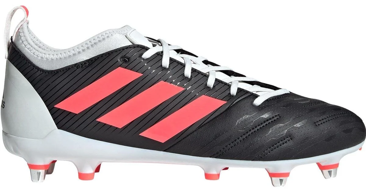 Adidas Malice Elite Soft Ground Boots in Core Black/Signal Pink/Crystal White