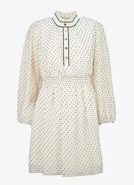 Sandro Rosalie Polka Dot Dress