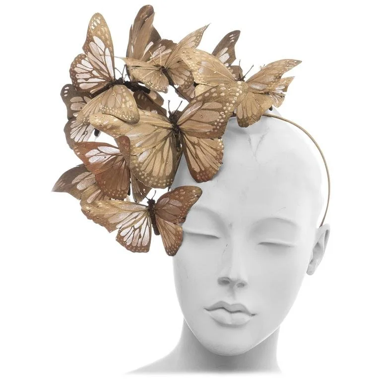 Philip Treacy Butterfly Headpiece in Multicolour