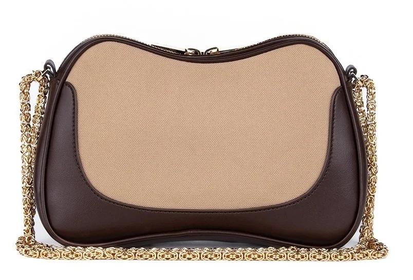 Marina Raphael Doina Bag in Brown & Beige