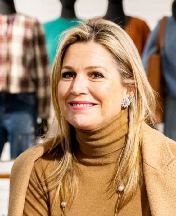Queen Maxima visits fashion retailer By-Bar in Breda