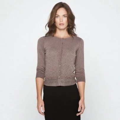 Adolfo Dominguez Sequin Embellished Cardigan