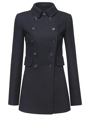 Fay Double Breasted Short Coat