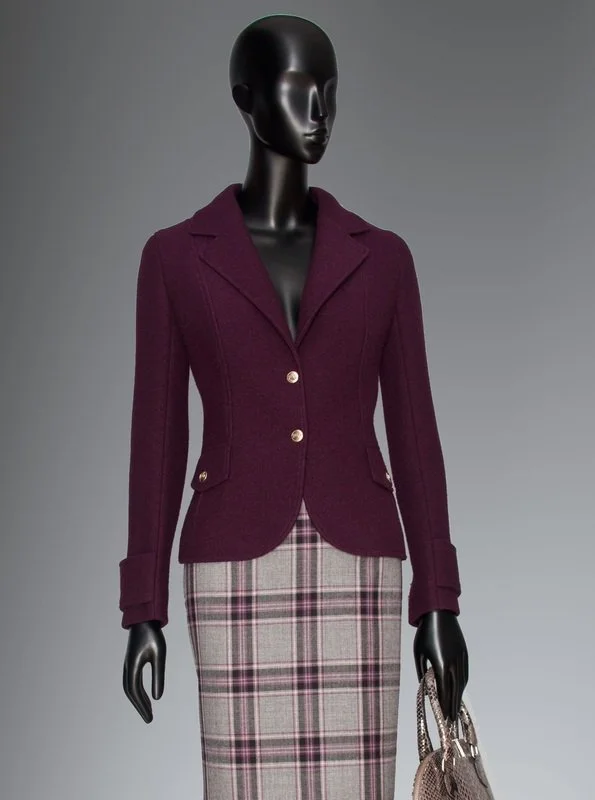 Felipe Varela Plum Wool Jacket