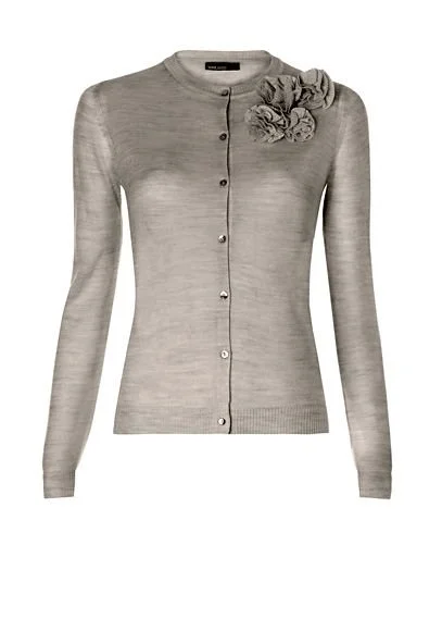 Mango Flower Appliqués Cardigan