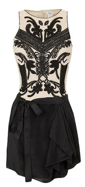 Hoss Intropia Embroidered Sequin Dress in Black