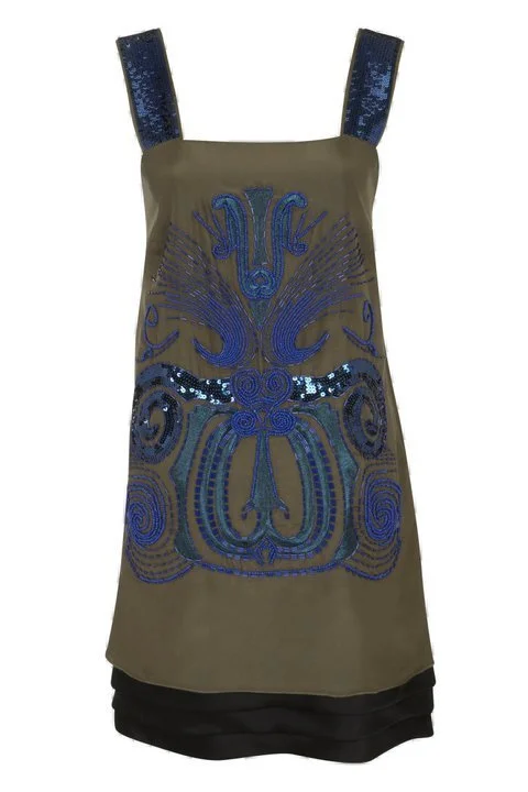 Hoss Intropia Embellished Sleeveless Short Dress