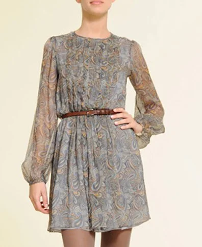 Mango Paisley Print Short Dress