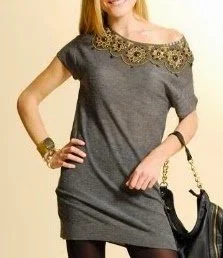 Mango Embroidered Short Sleeve Dress