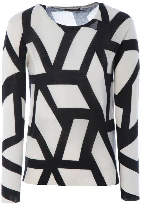 Adolfo Dominguez Graphic Knit Top