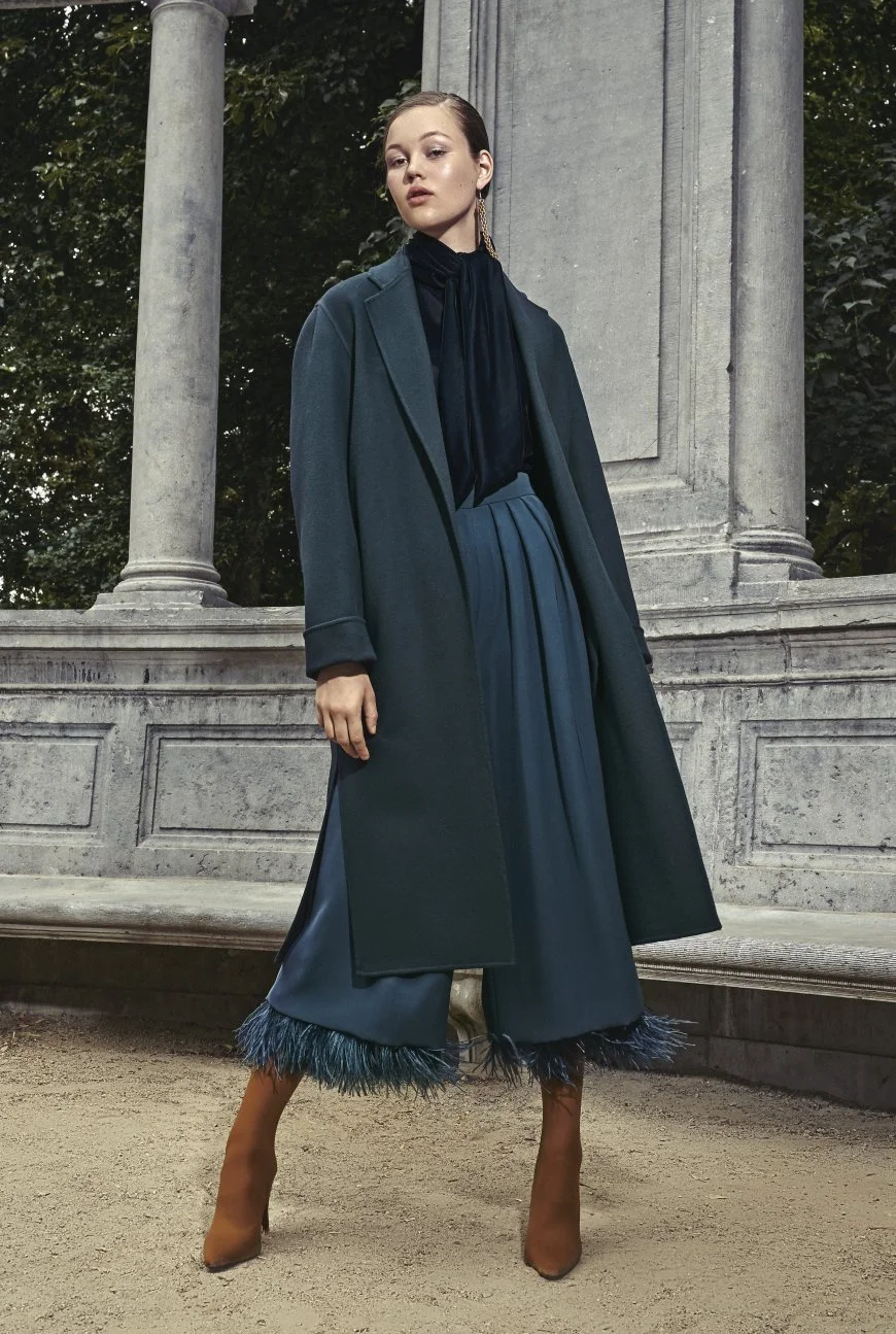 Natan Couture Douglas Coat in Navy