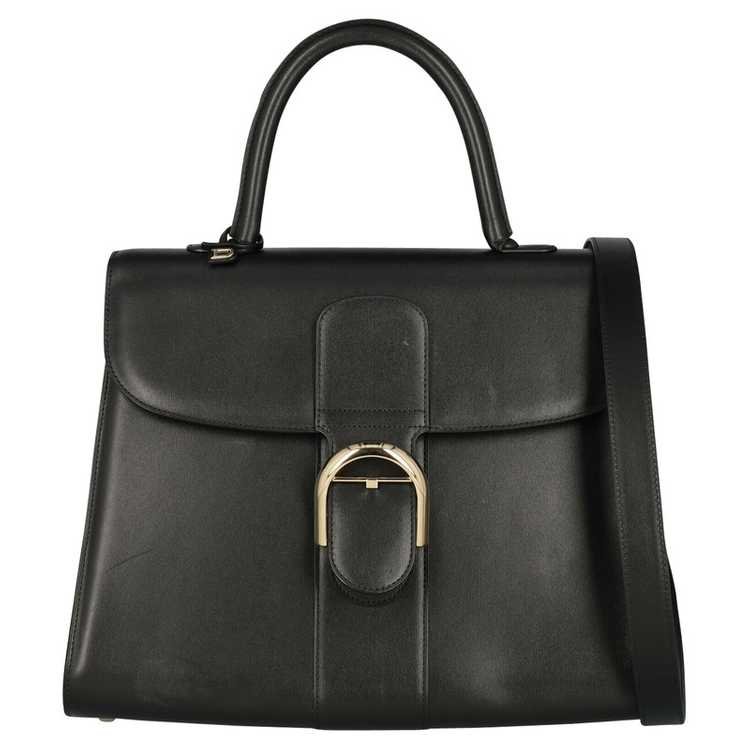 Delvaux Brillant Bag in Black Patent Leather