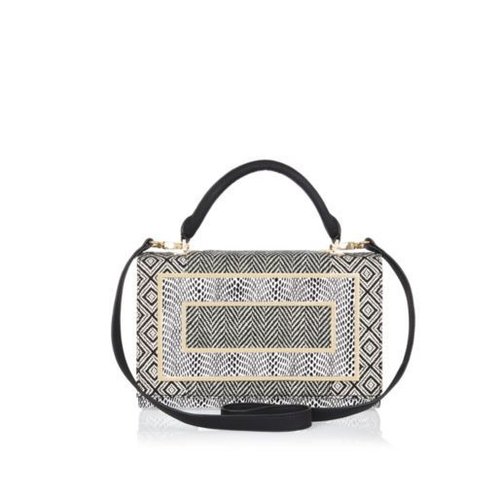 River Island Mixed-Print Structured Bag — UFO No More