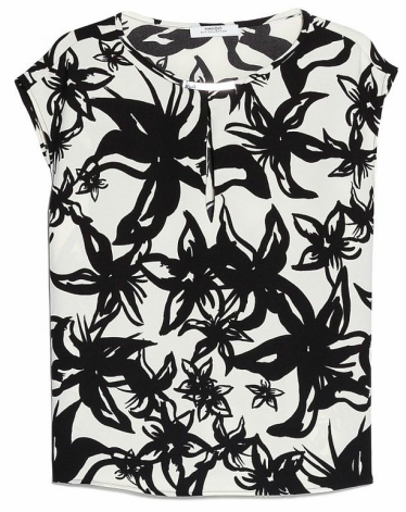 Mango Flowy Floral Print Blouse