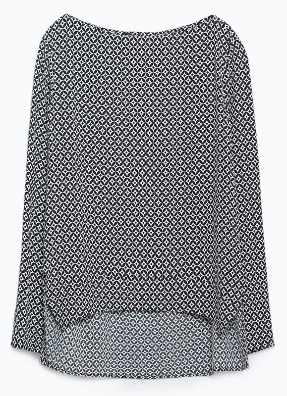 Zara Geo Printed Blouse