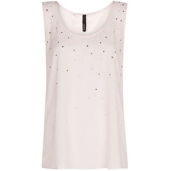 Mango Strass Embellished Tank Top