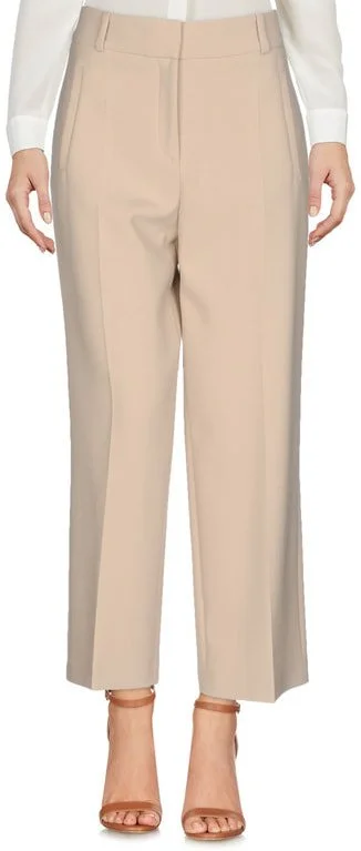Hugo Boss Wide-Leg Capri Trousers in Beige