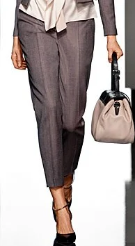 Hugo Boss Brown Cropped Trousers