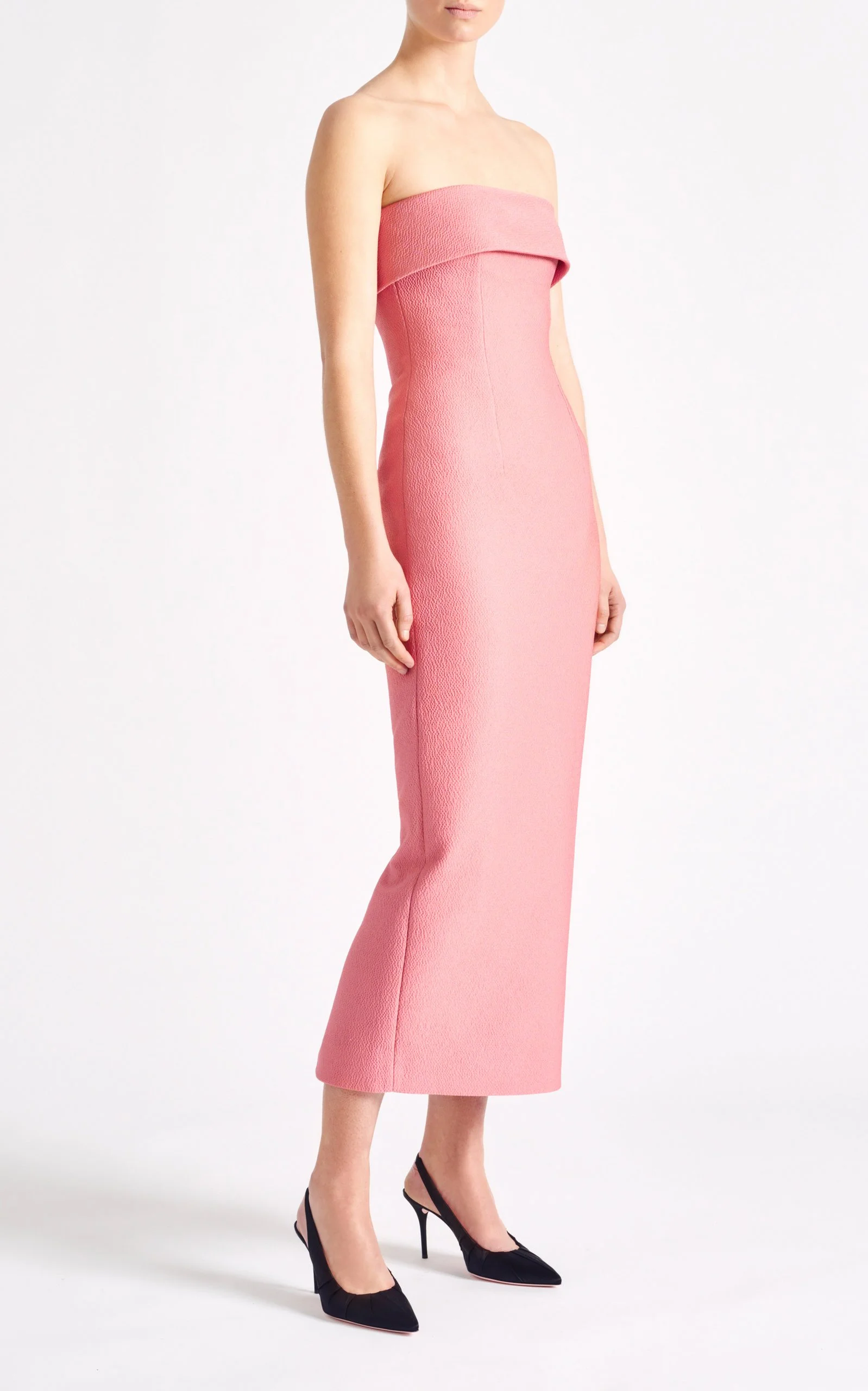 Emilia Wickstead Keeley Midi Dress in Red