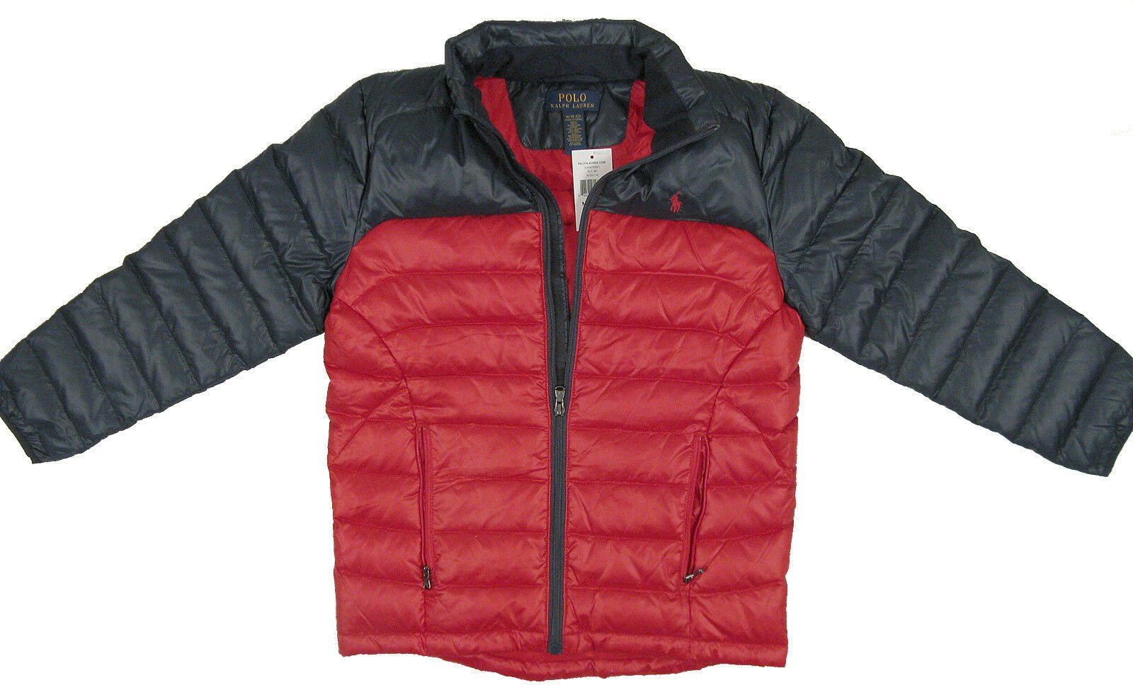 Polo Ralph Lauren Boys Down Puffer Jacket in Red/Navy — UFO No More