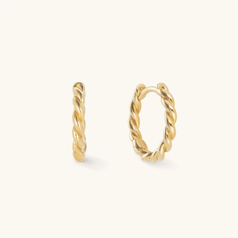 Spells of Love Medium Twist Hoops