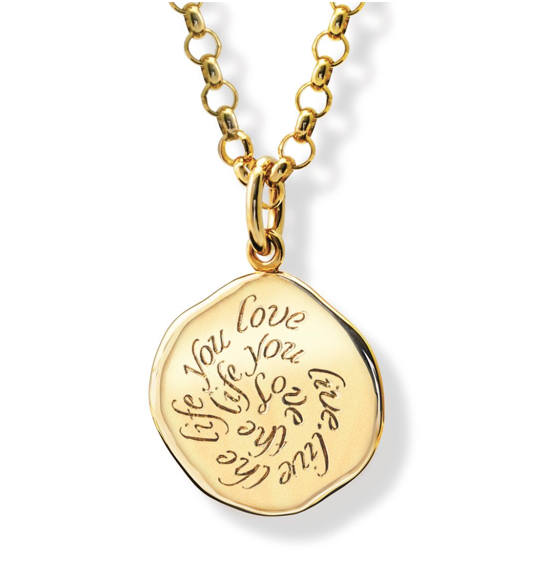 Cassandra Goad Love the Life Quote Pendant