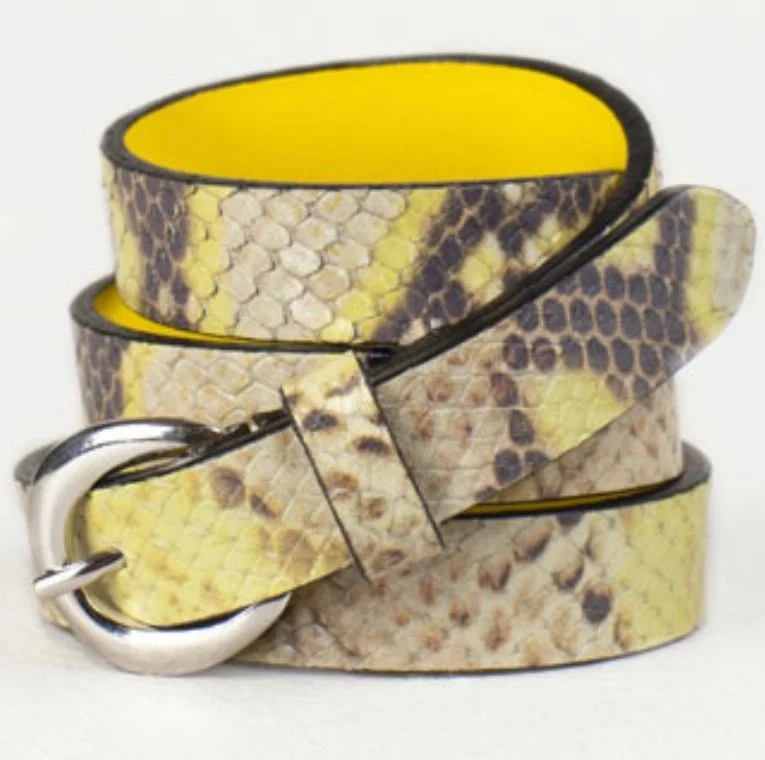 Massimo Dutti Snake Print Belt