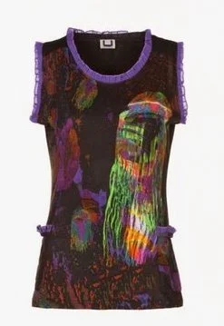 Adolfo Dominguez Frill Printed Top