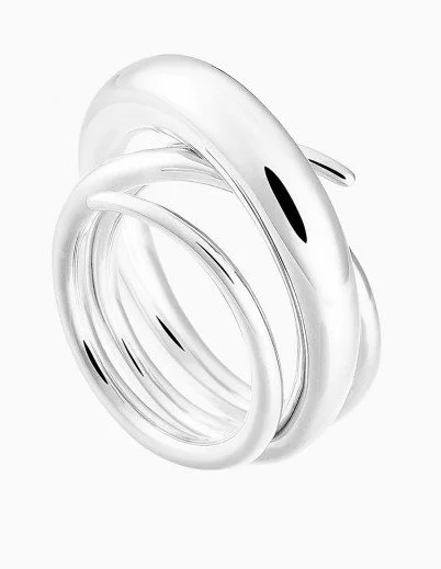 Charlotte Chesnais Hurly Burly Ring in Rhodium Plated Sterling Silver