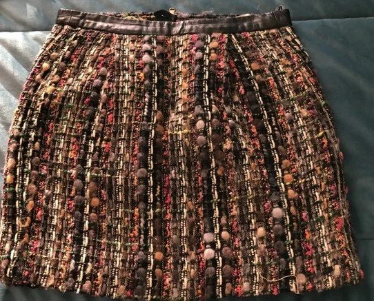 Uterque Multicolored Tweed Skirt