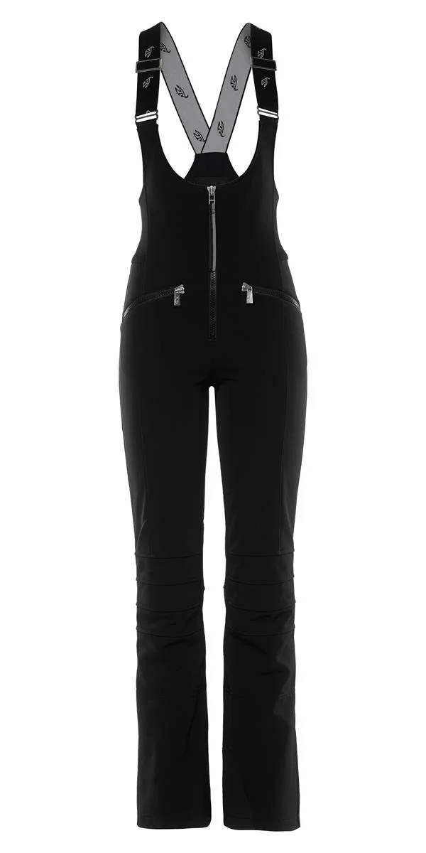 Toni Sailer Lilo Cross-Strap Ski Suit in Black
