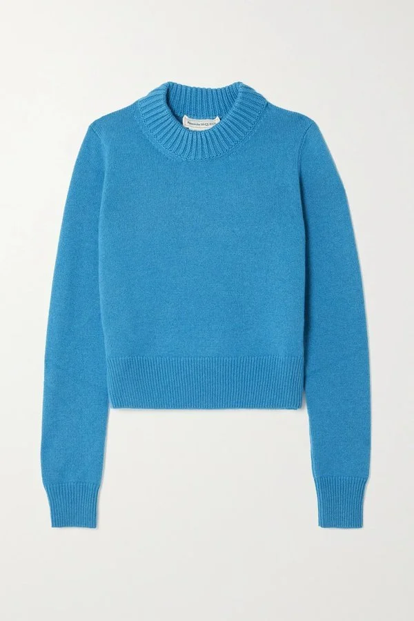 Alexander McQueen Cashmere Sweater in Blue