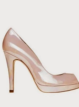 Magrit 18012 Peep Toe Pumps in Navy Suede