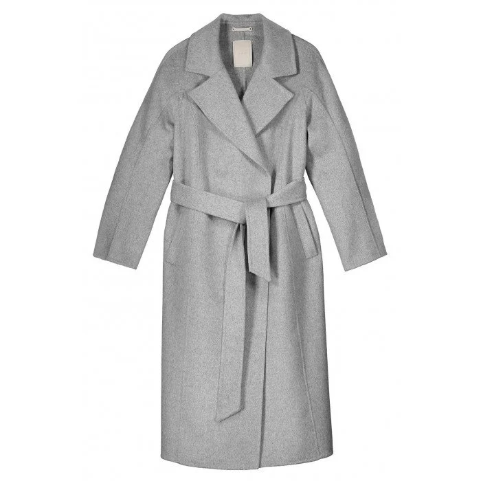 Balmuir Benita Coat in Light Grey Melange