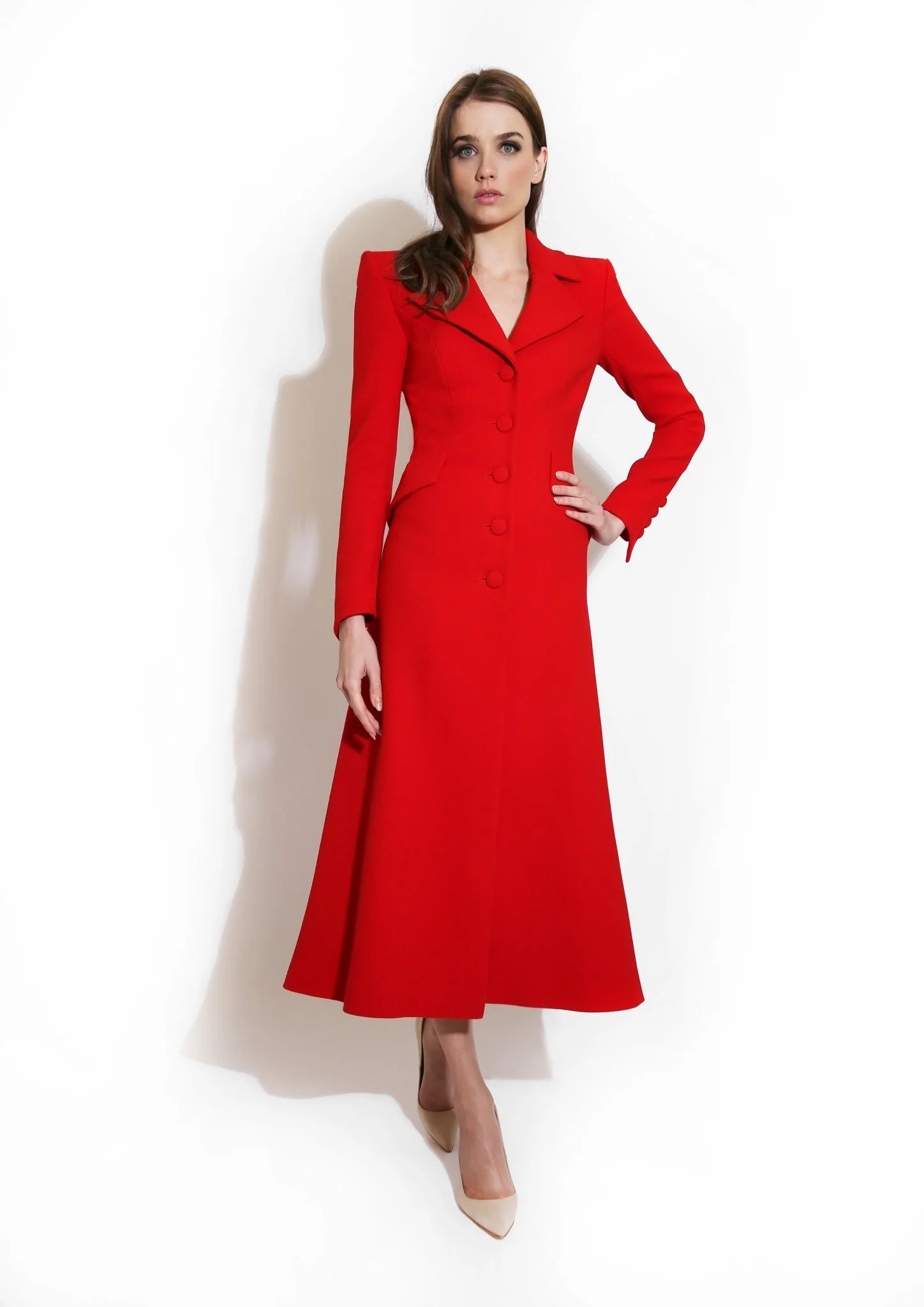 Catherine Walker Mayfair Coat in Sapphire Blue