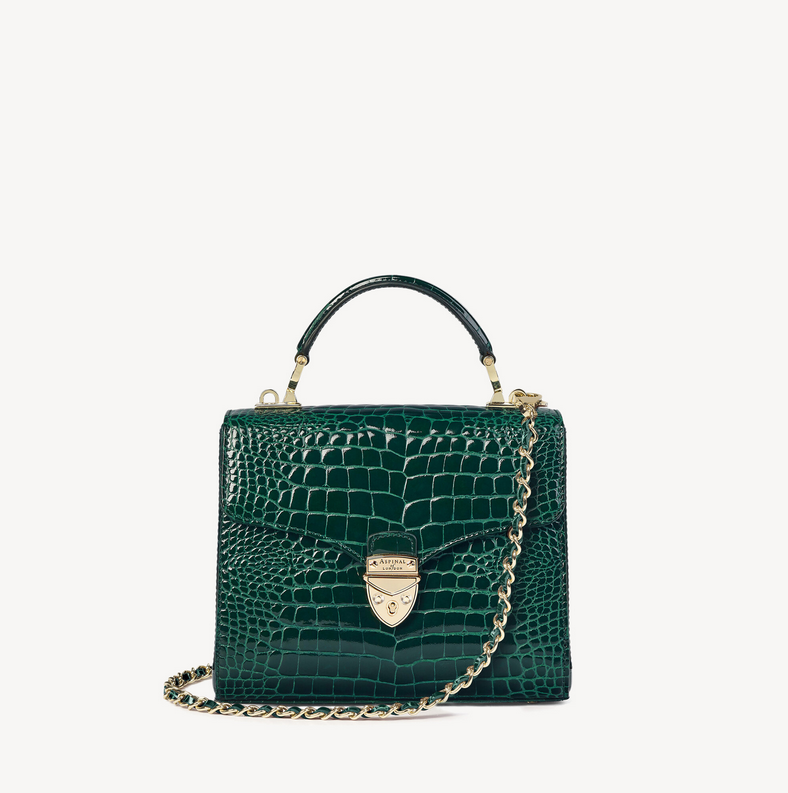 Aspinal of London Midi Mayfair Bag in Evergreen Patent Croc.png